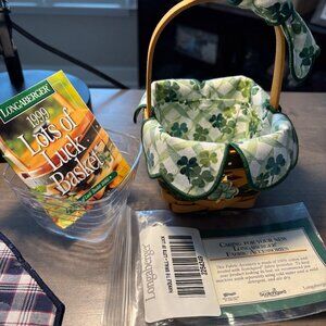 Longaberger 1999 Lots of Luck Combo with ceramic tie on